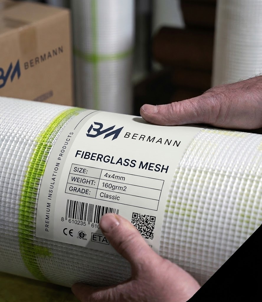 Bermann fibreglass mesh handling